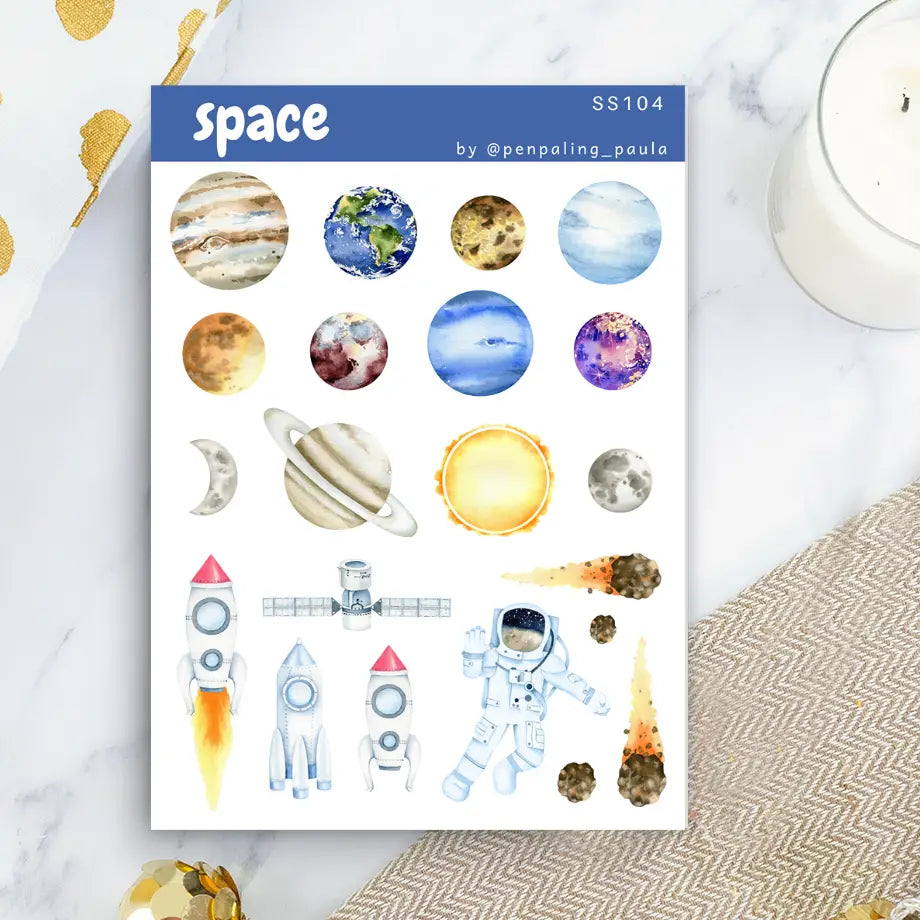 Space Sticker Sheet