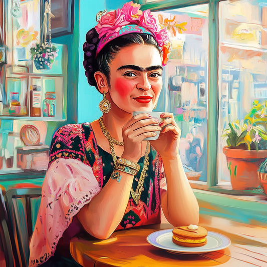 Frida Enjoying Pancakes