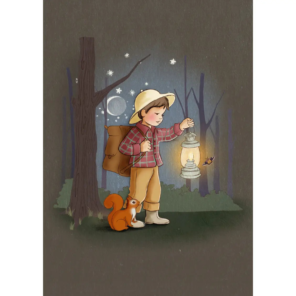 Belle & Boo Postcard "Boy Night Explorer"