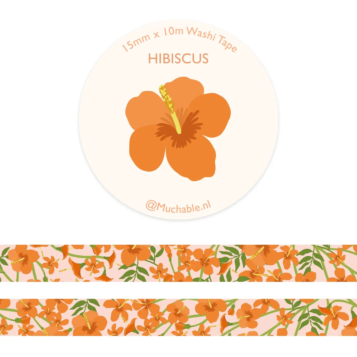Hibiscus Washi Tape