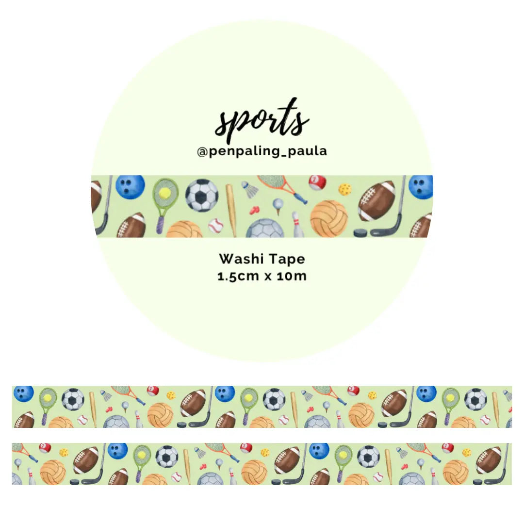 Sports Washi Tape