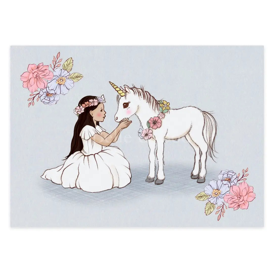 Belle & Boo Postcard "Baby Unicorn"