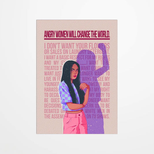 Angry Women Postcard