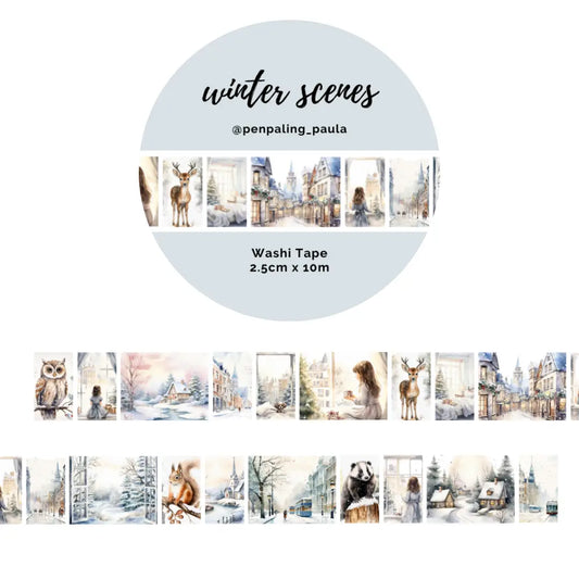 Winter Scenes Washi Tape Wide