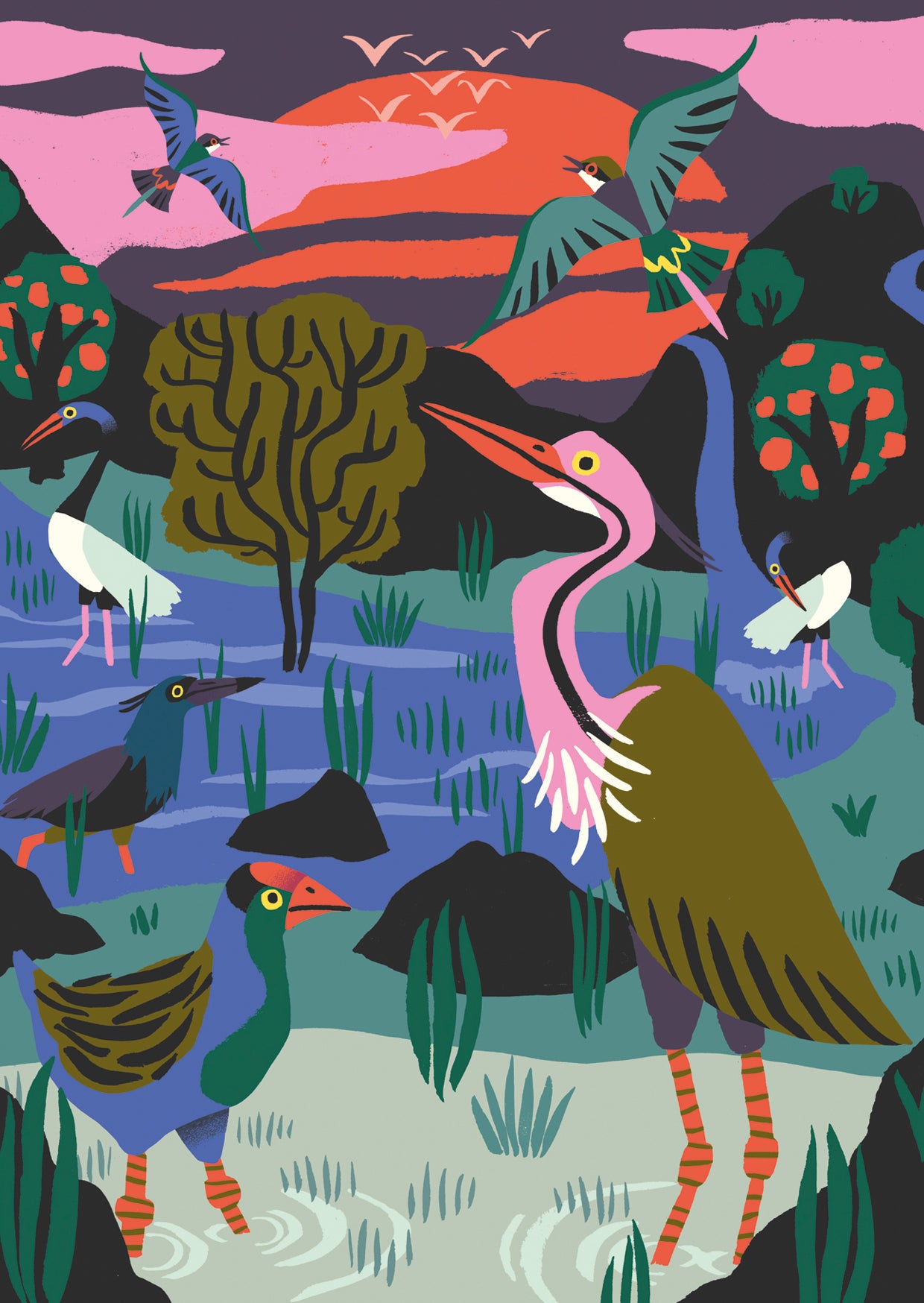 Bird Reserve Postcard