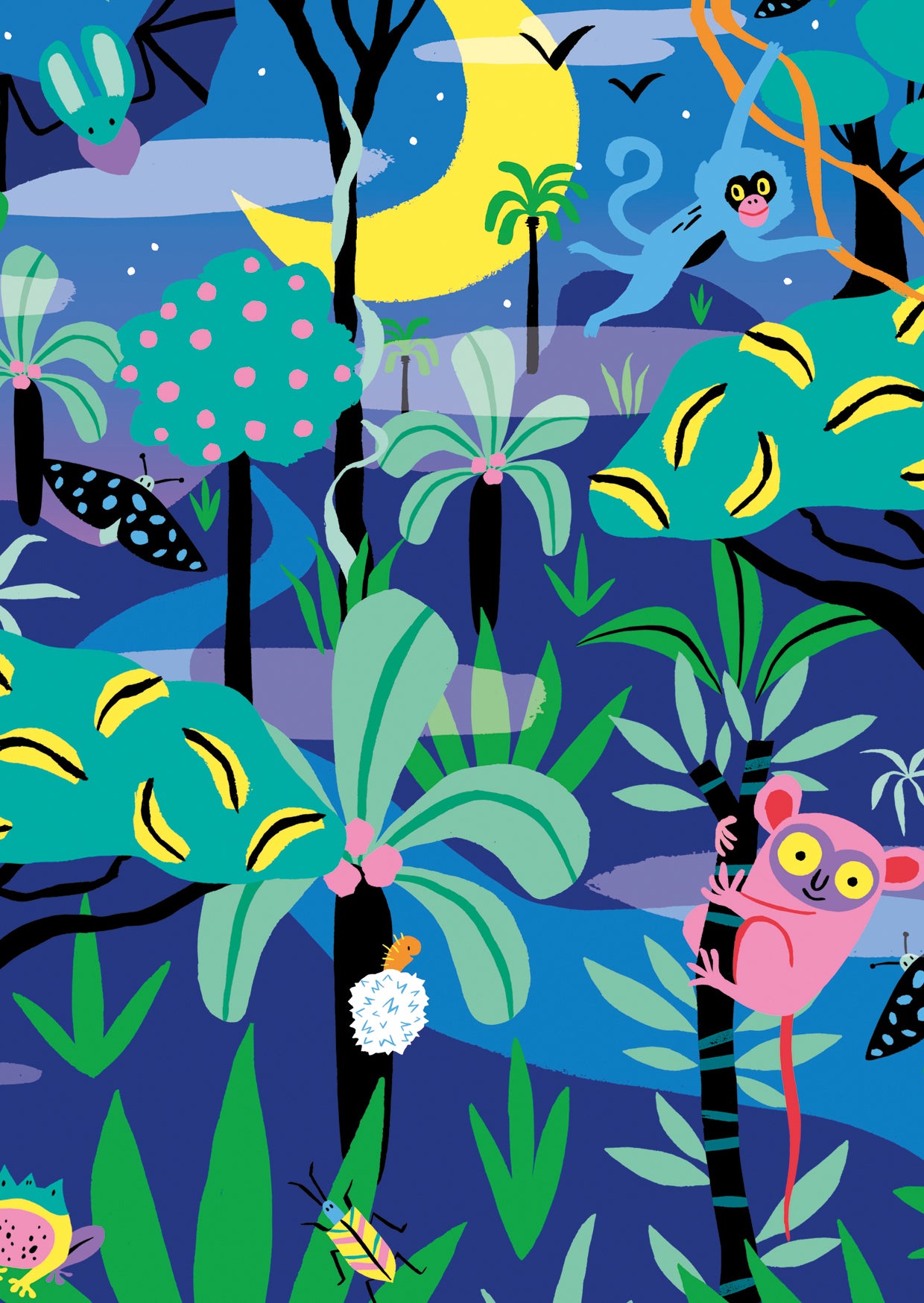 Night Jungle Postcard