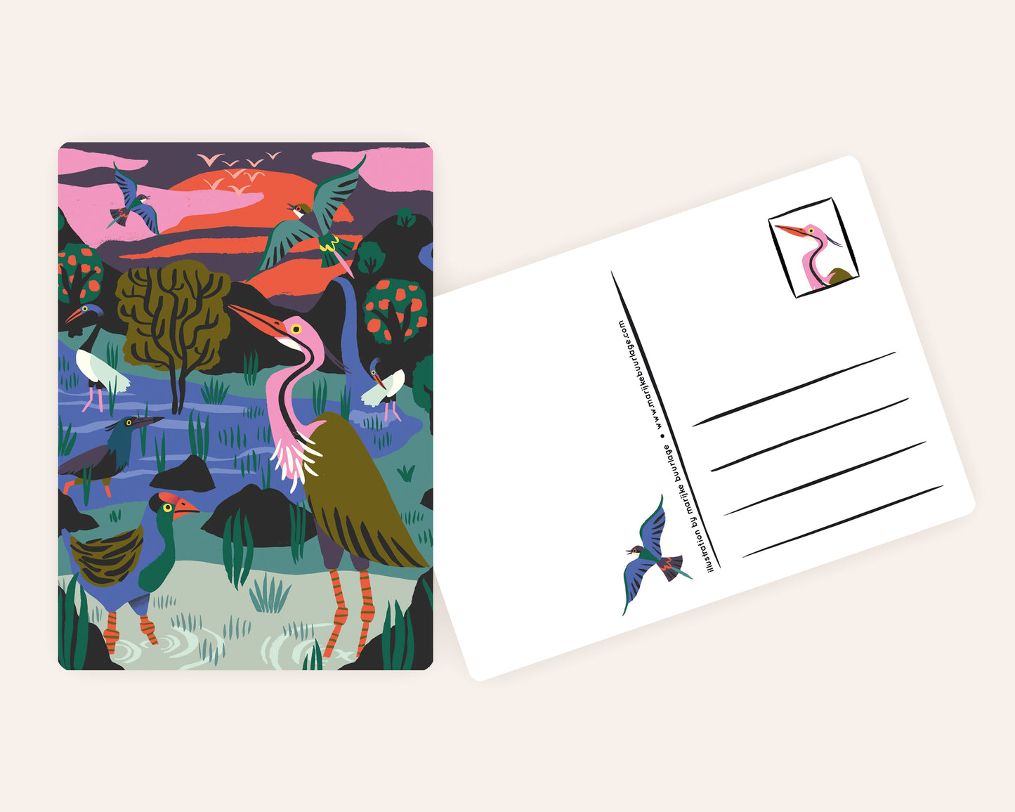Bird Reserve Postcard