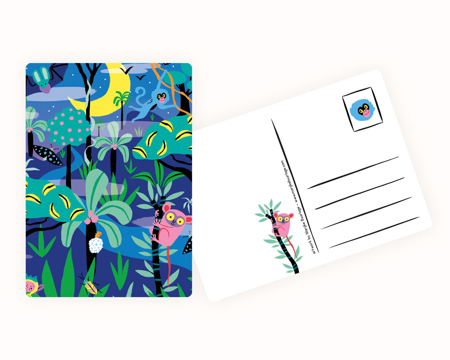 Night Jungle Postcard