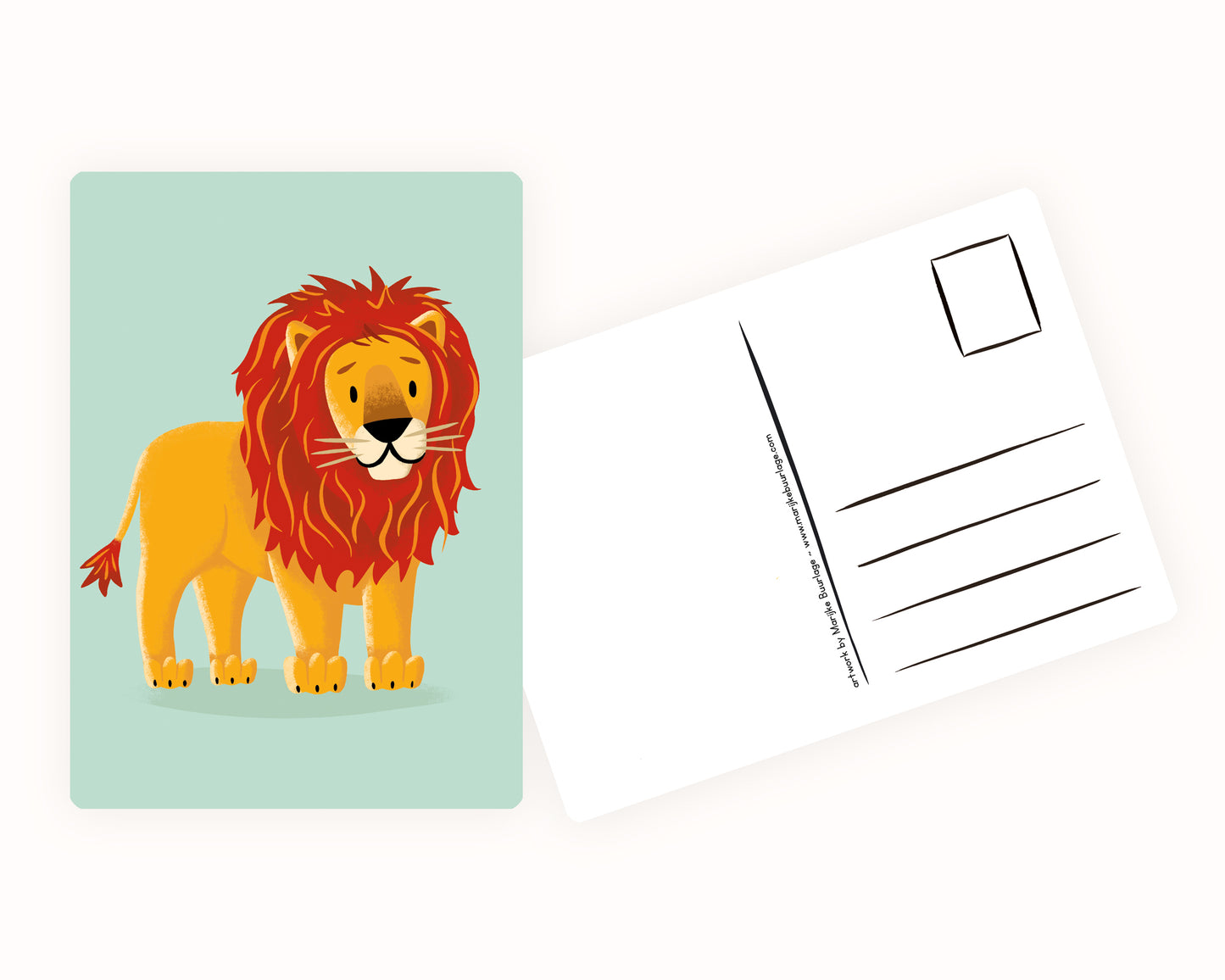 Lion Postcard