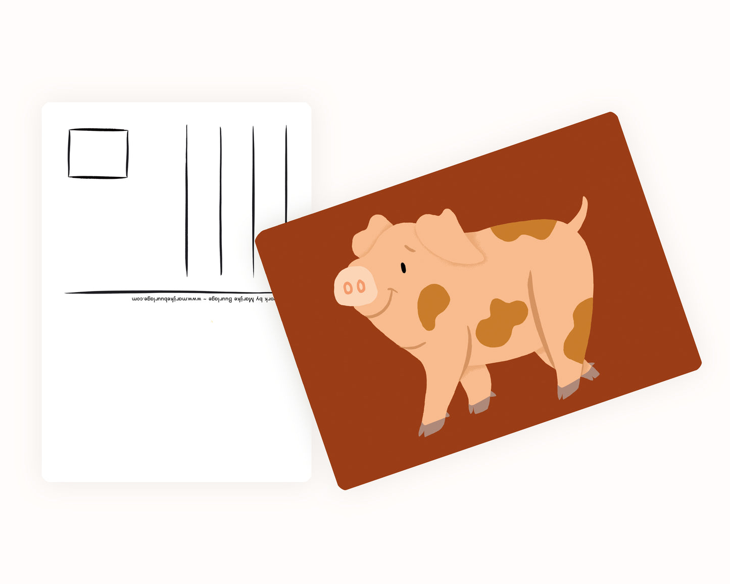 Little Piggy Postcard