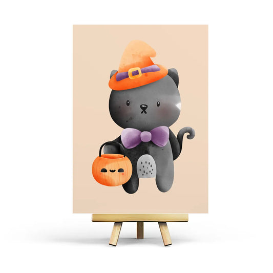 Halloween Cat Postcard