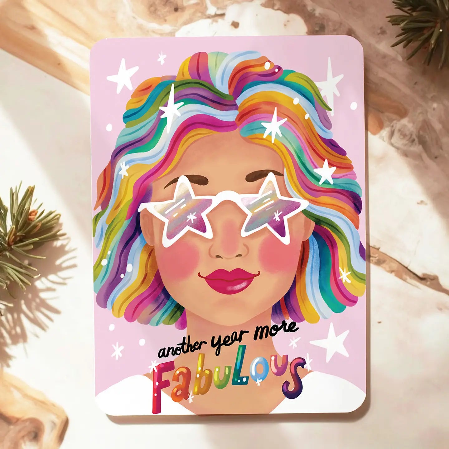 Another Year More Fabulous Postcard