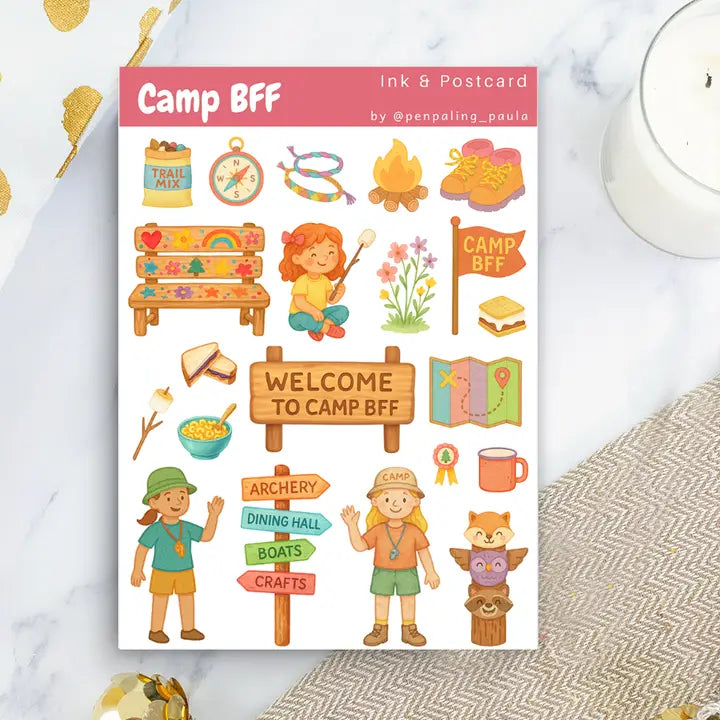 Camp BFF Sticker Sheet