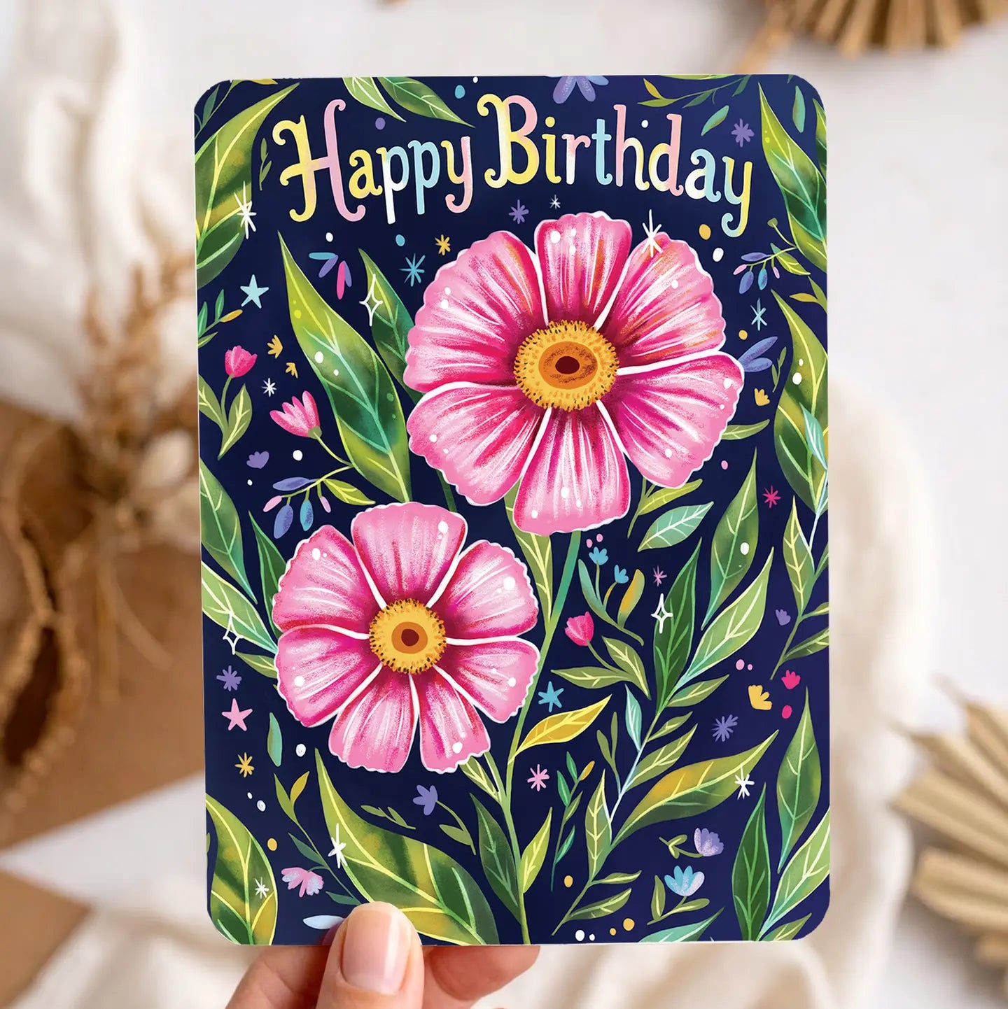 Birthday Botanical Postcard