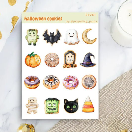 Halloween Cookies Sticker Sheet