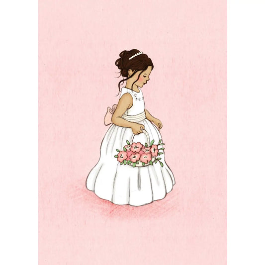 Belle & Boo Postcard "Flower Girl"