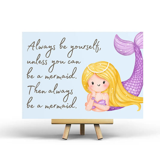 Always Be A Mermaid Postcard