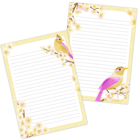 Birds with Blossoms Notepad