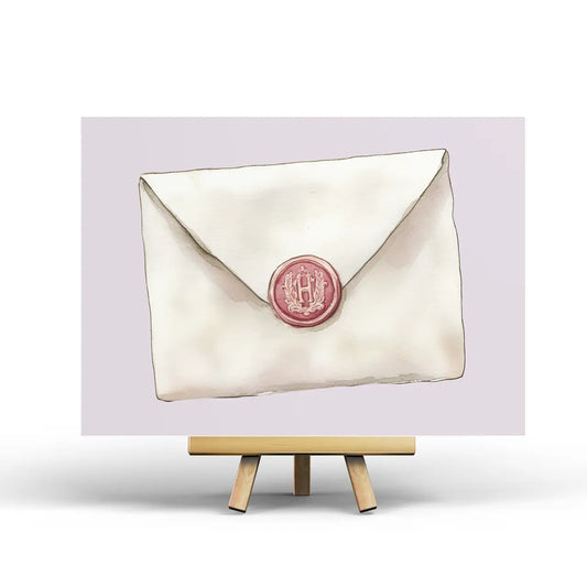 Wizard Letter Postcard