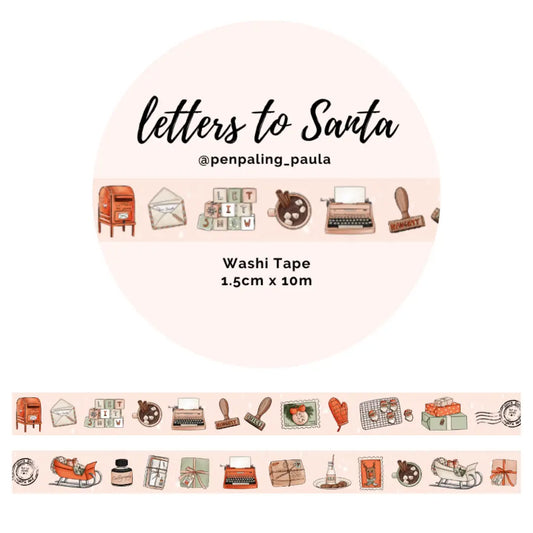 Letters to Santa Washi Tape
