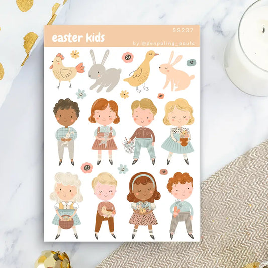 Easter Kids Sticker Sheet