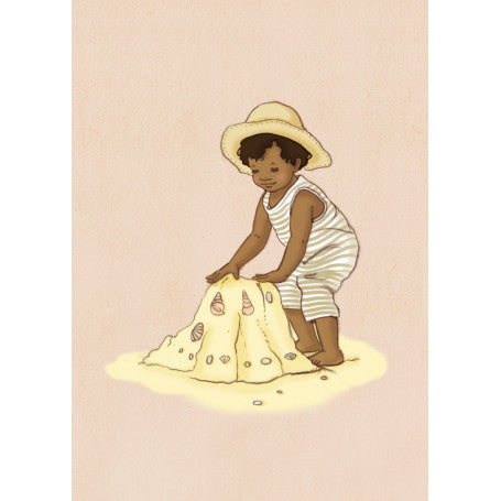 Belle & Boo Postcard "My Sandcastle"