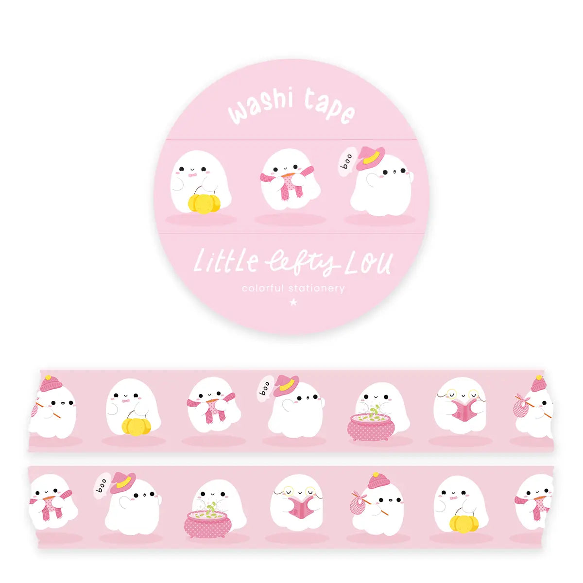 Pink Ghost Washi Tape