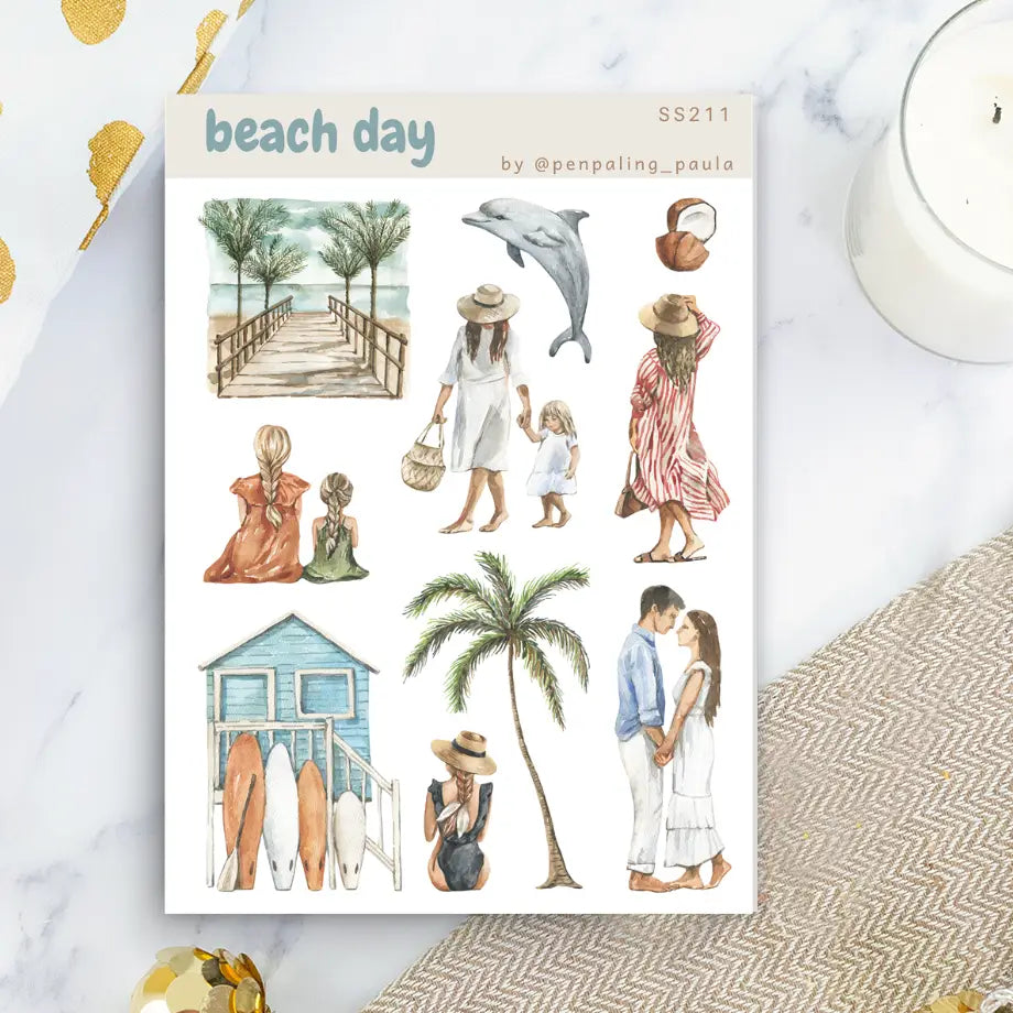 Beach Day Sticker Sheet