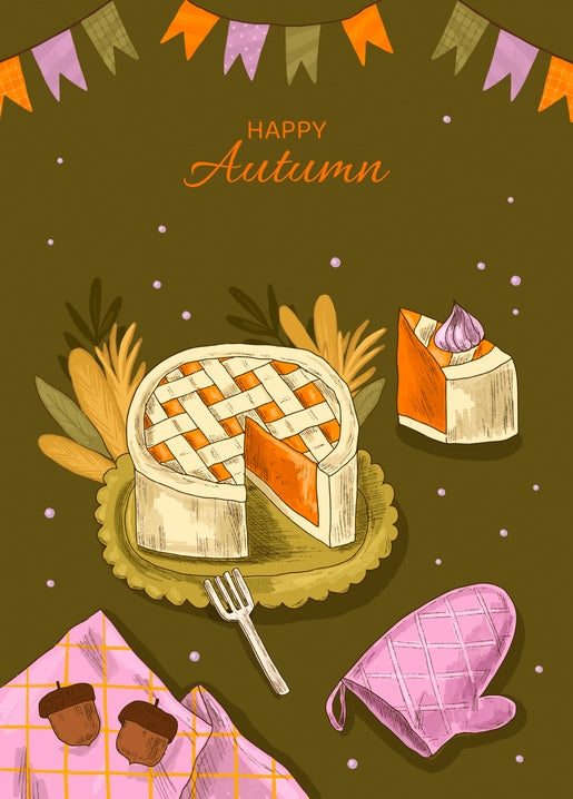 Happy Autumn Postcard