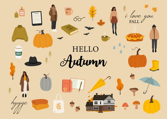 I Love Autumn Postcard