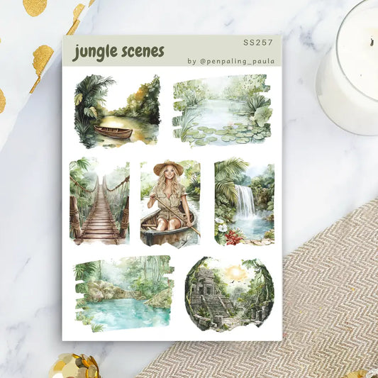 Jungle Scenes Sticker Sheet