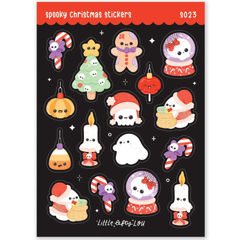 Spooky Christmas Sticker Sheet