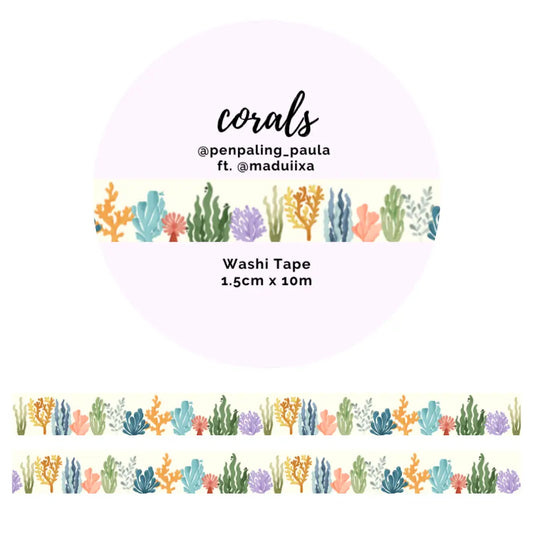 Corals Washi Tape