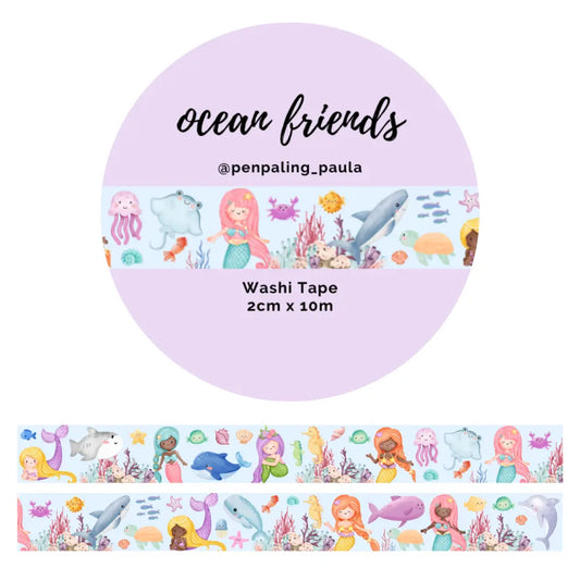 Ocean Friends Washi Tape (Wide)