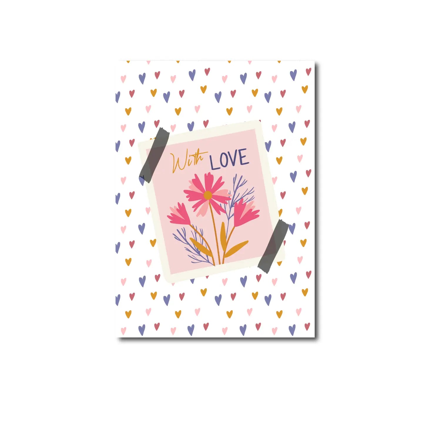 Flowers and Love Postcard
