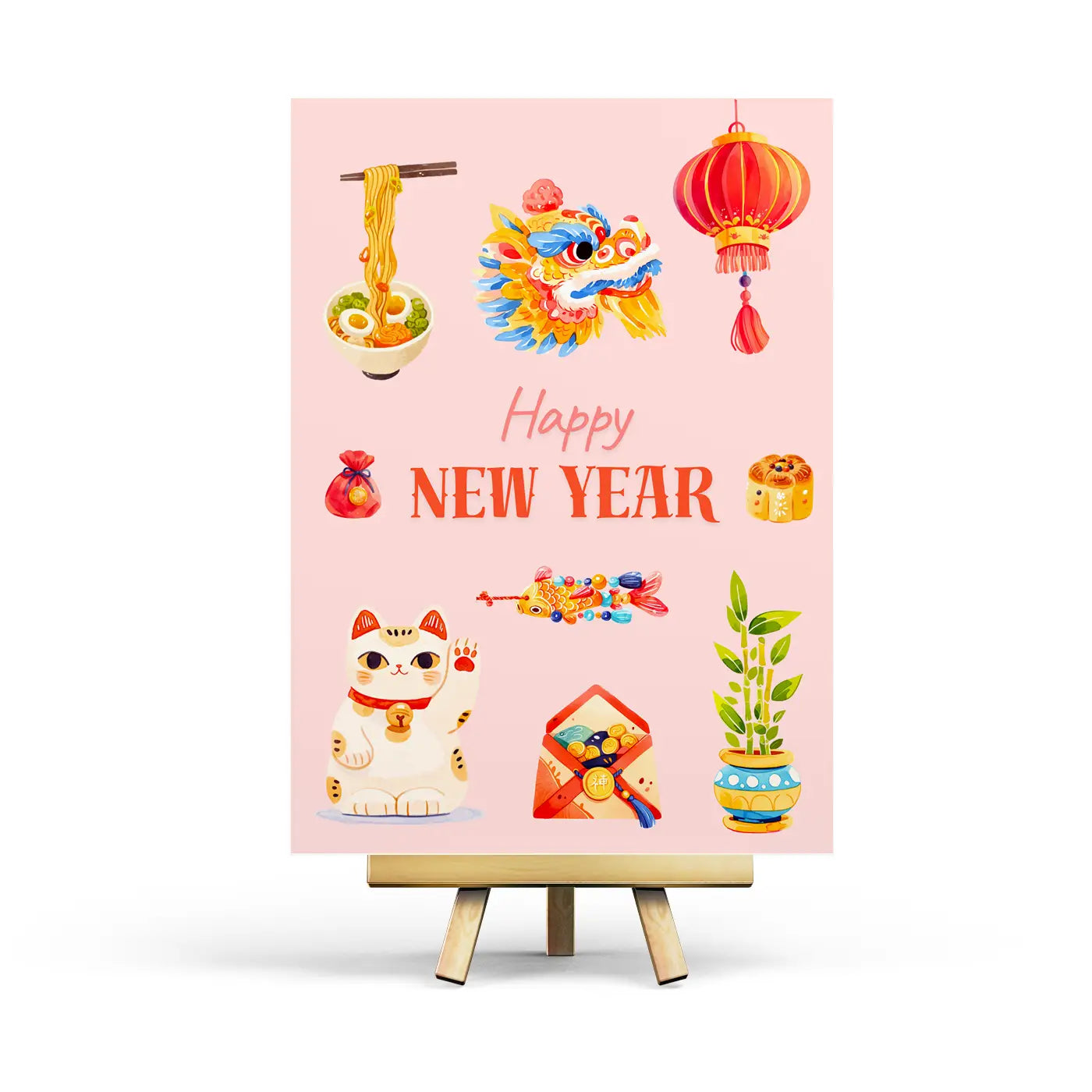 Happy New Year Postcard