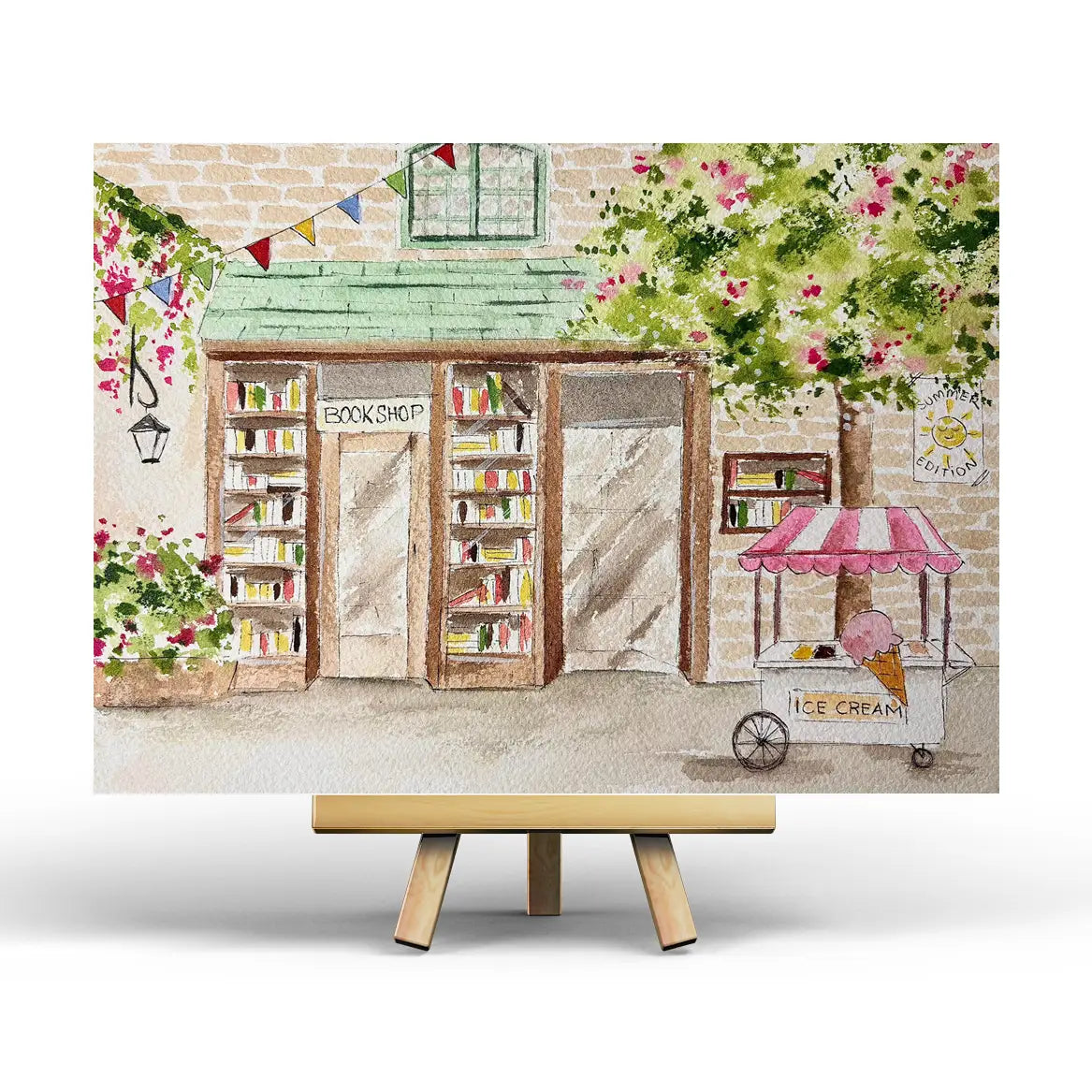 Summer Bookstore Postcard