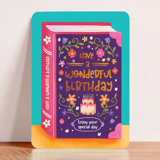 Bookish Birthday Wishes Postcard