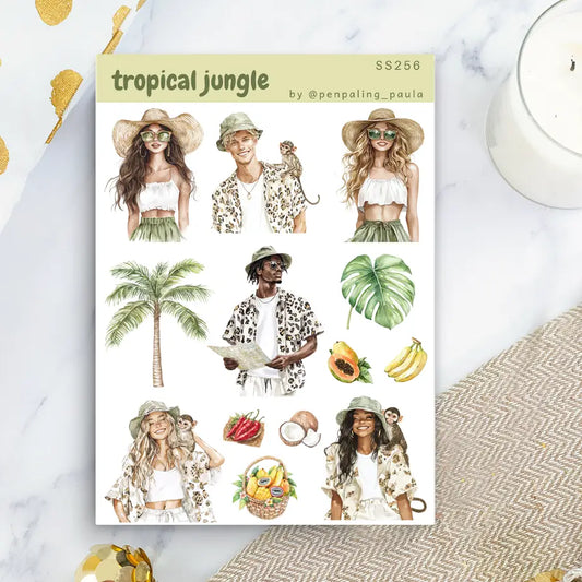 Tropical Jungle Sticker Sheet