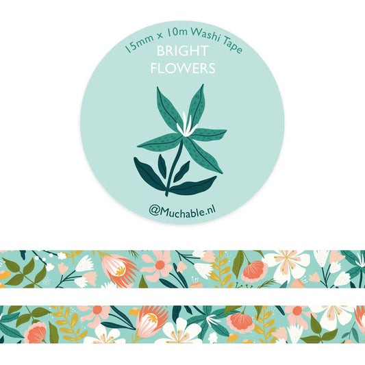 Bright Flowers Washi Tape