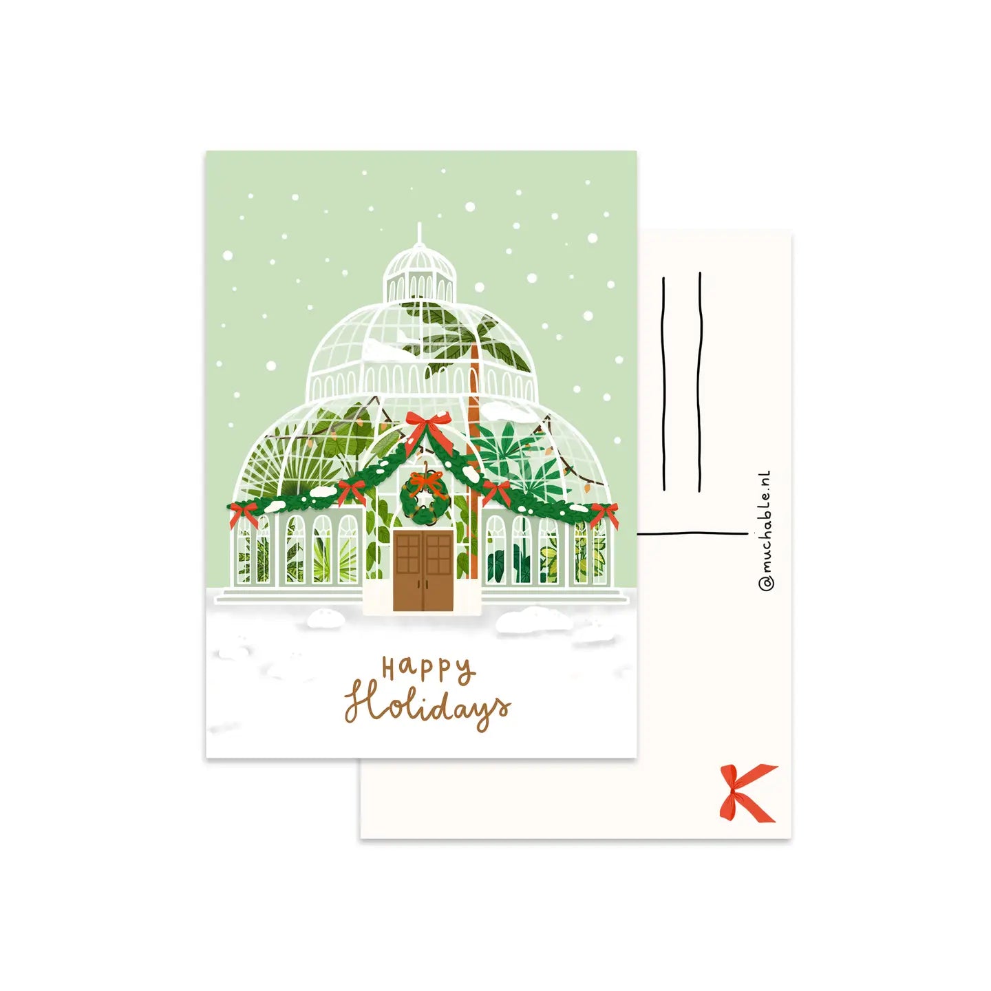 Greenhouse Holiday Postcard