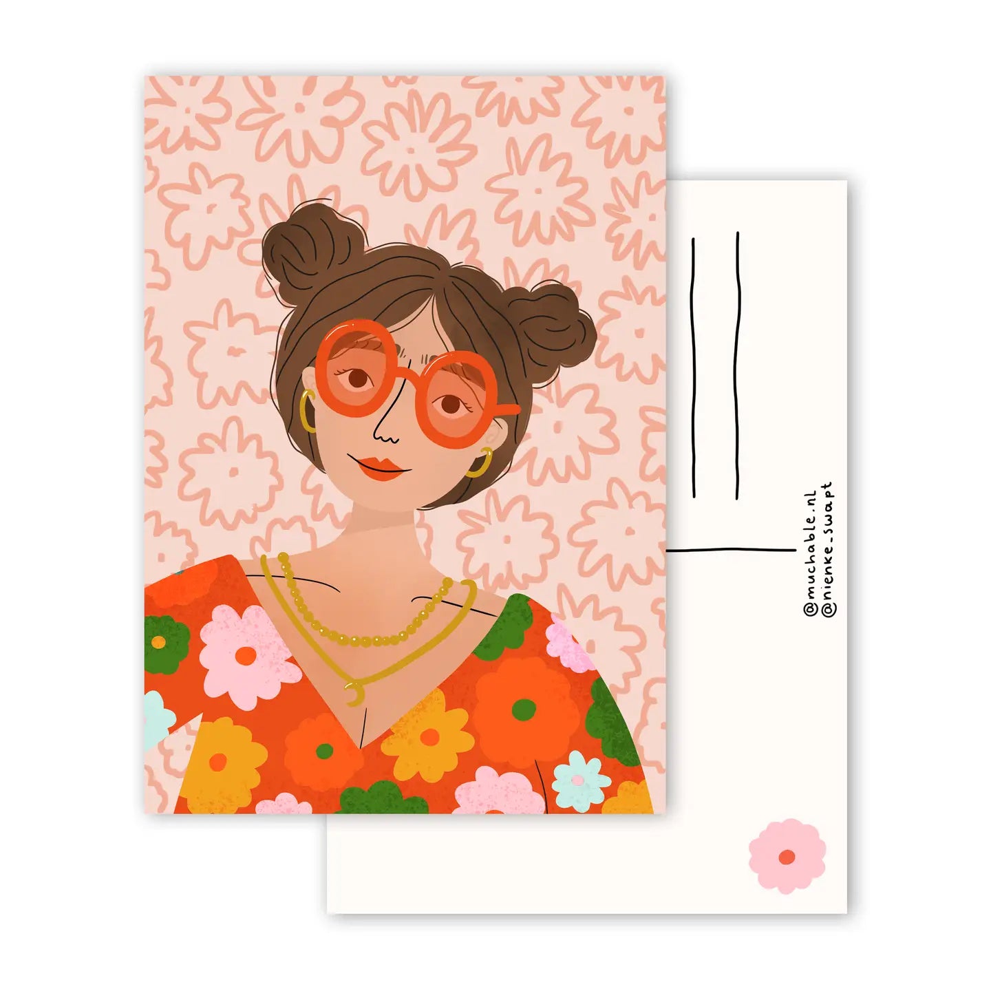 Cheerful Girl Postcard