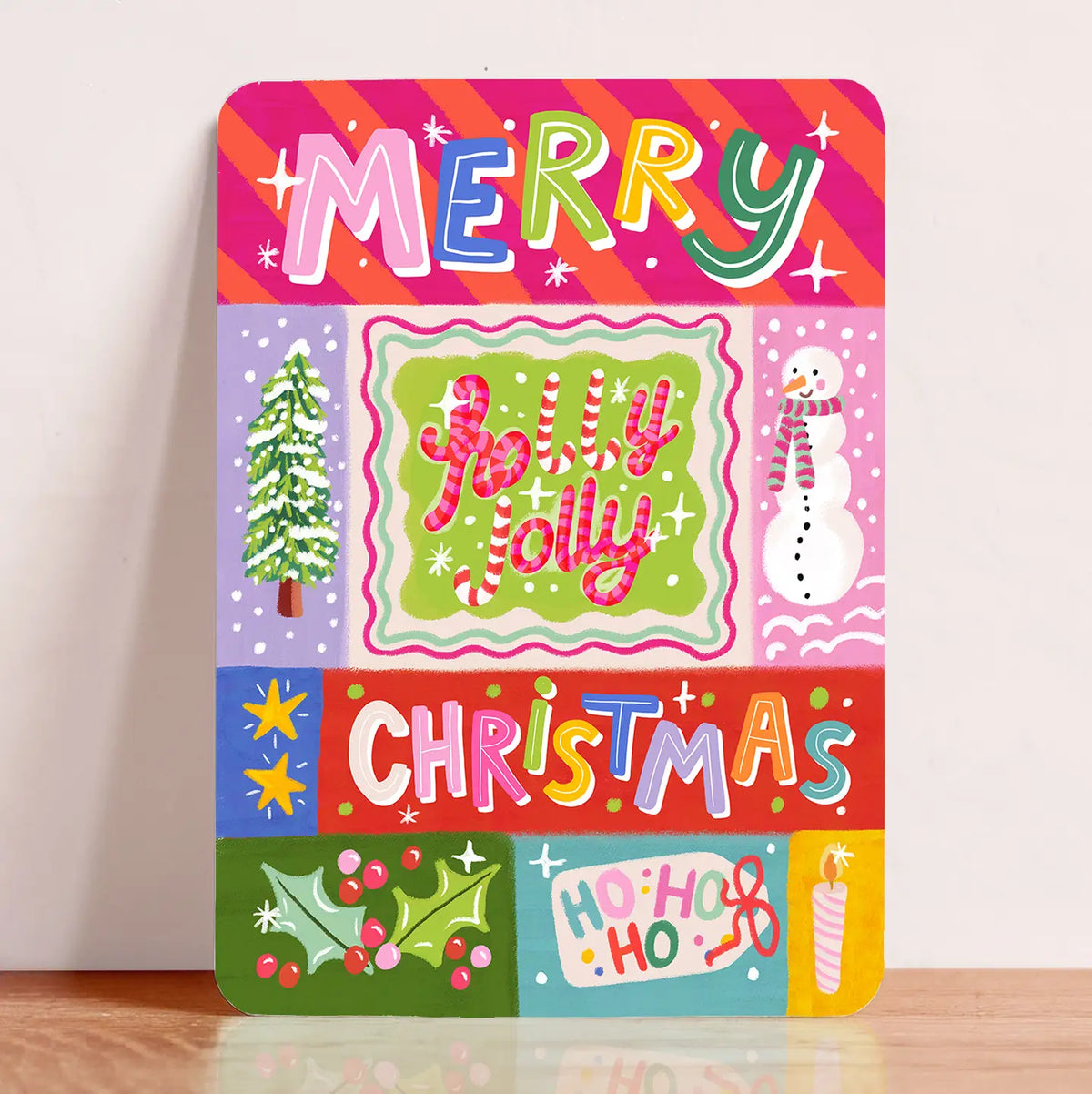 Holly Jolly Postcard