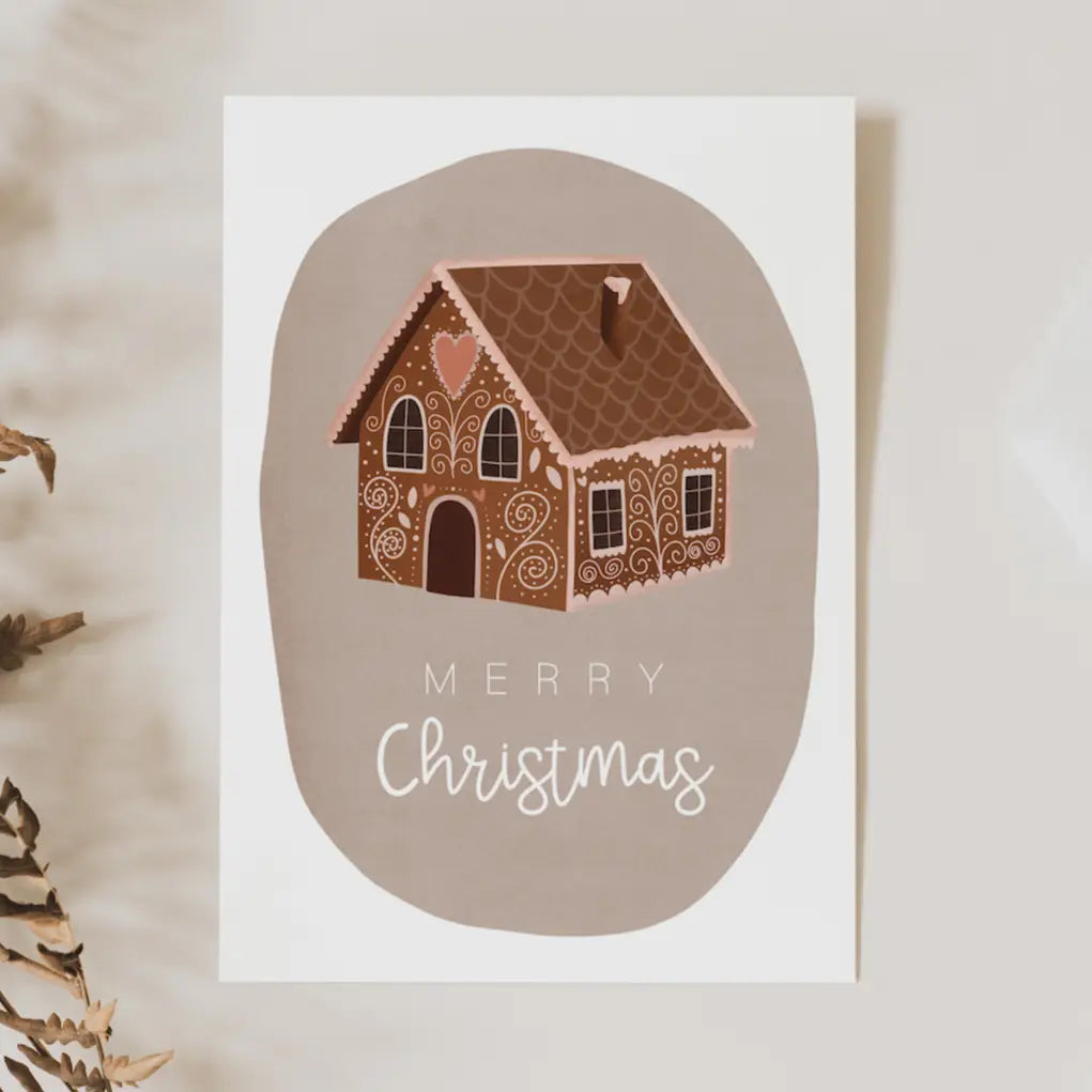 Gingerbread House Postcard
