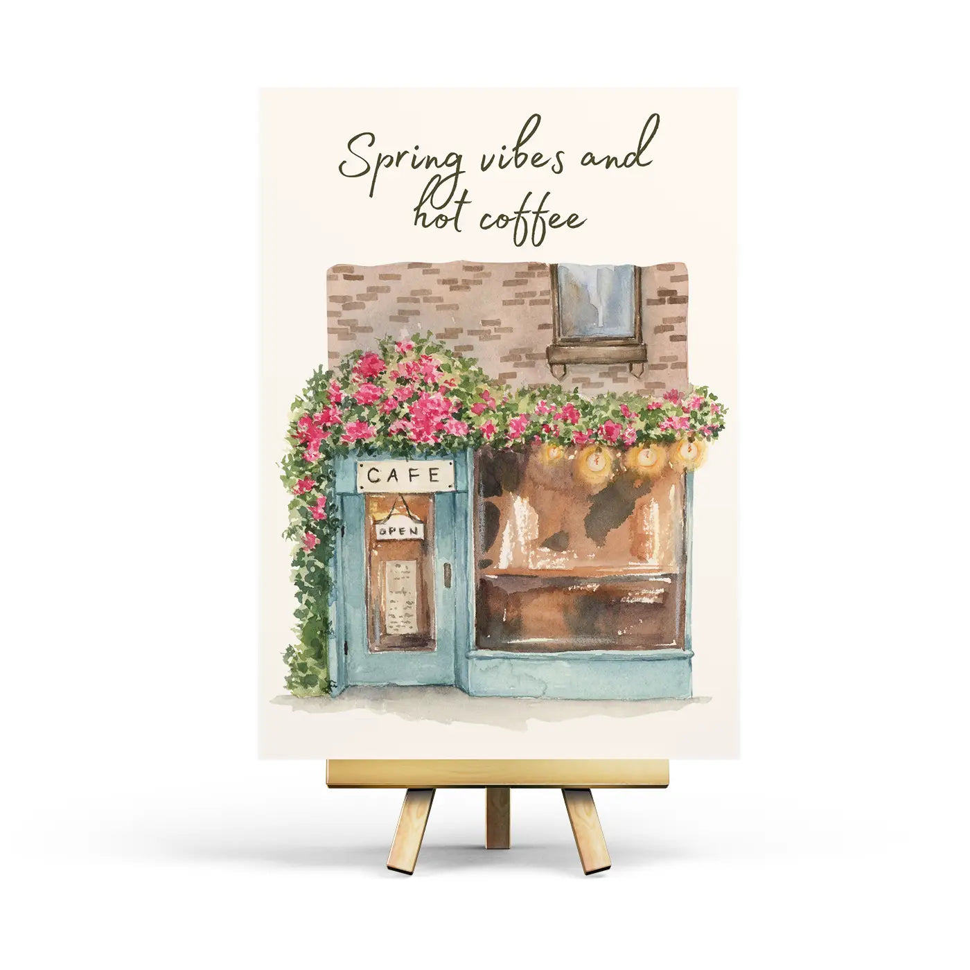 Spring Cafe Postcard