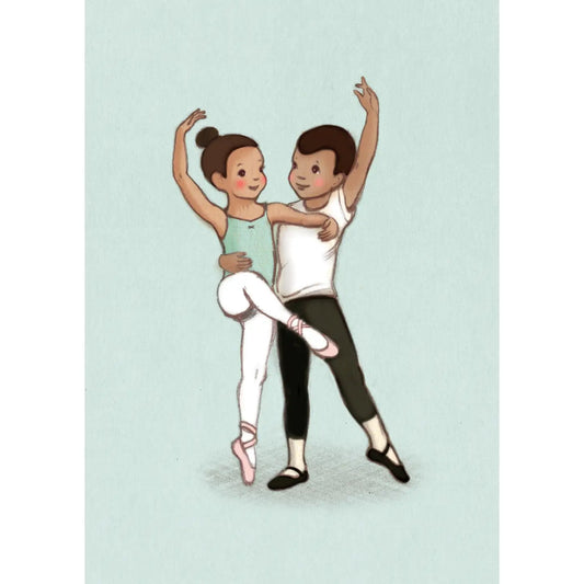 Belle & Boo Postcard "Ballet Couple"
