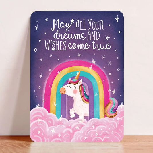 Unicorn Birthday Postcard