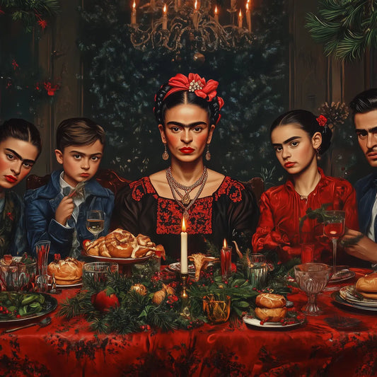 Frida at Christmas Dinner