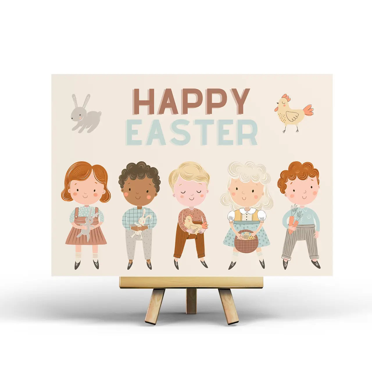 Easter Kids Postcard