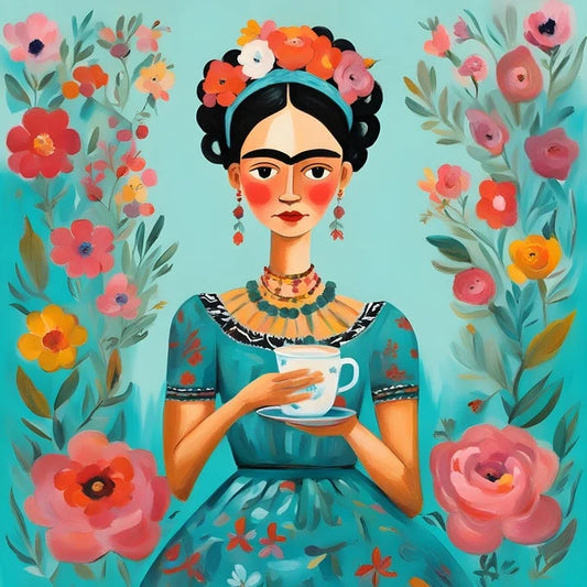 Frida with Tea